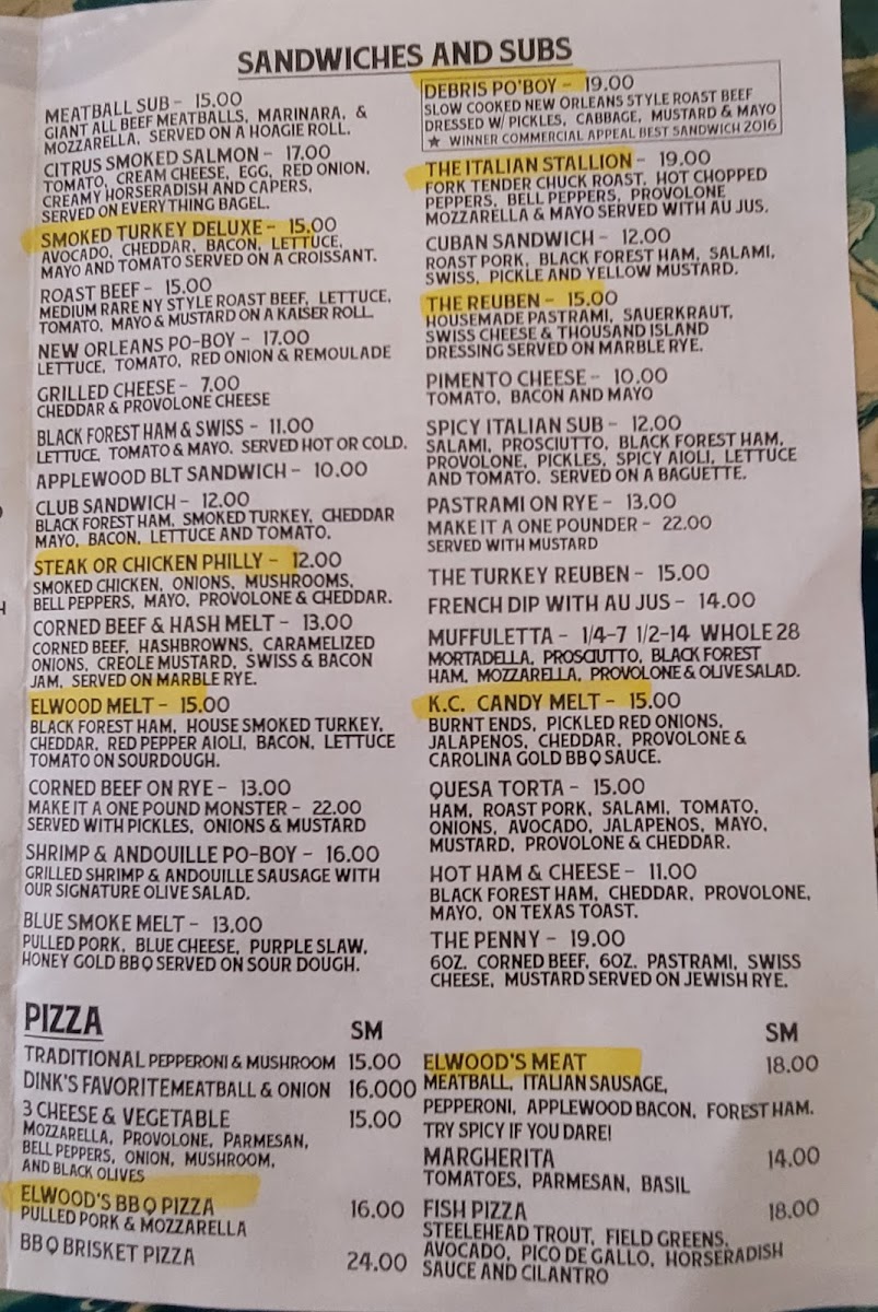 Elwood's Shack Menu - Image 6